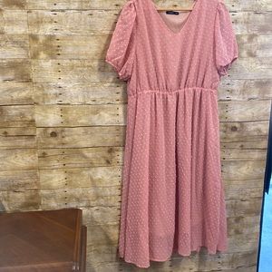 Shein Curve dusty pink dress size 2XL